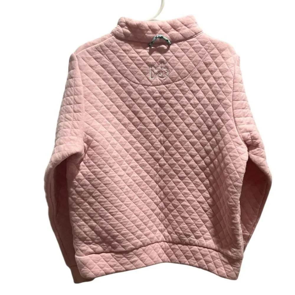 Prodoh Girls Quilted Half Zip Pullover Pink Size 10